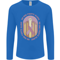 Breast Cancer Awareness Fights Alone Mens Long Sleeve T-Shirt Royal Blue