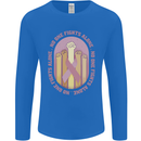 Breast Cancer Awareness Fights Alone Mens Long Sleeve T-Shirt Royal Blue