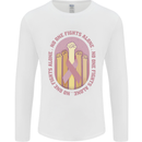 Breast Cancer Awareness Fights Alone Mens Long Sleeve T-Shirt White