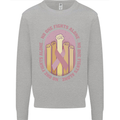 Breast Cancer Awareness Fights Alone Mens Sweatshirt Jumper Sports Grey
