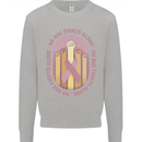 Breast Cancer Awareness Fights Alone Mens Sweatshirt Jumper Sports Grey