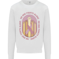 Breast Cancer Awareness Fights Alone Mens Sweatshirt Jumper White