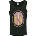 Breast Cancer Awareness Fights Alone Mens Vest Tank Top Black