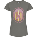 Breast Cancer Awareness Fights Alone Womens Petite Cut T-Shirt Charcoal