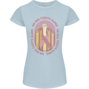Breast Cancer Awareness Fights Alone Womens Petite Cut T-Shirt Light Blue