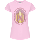 Breast Cancer Awareness Fights Alone Womens Petite Cut T-Shirt Light Pink