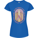 Breast Cancer Awareness Fights Alone Womens Petite Cut T-Shirt Royal Blue