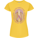Breast Cancer Awareness Fights Alone Womens Petite Cut T-Shirt Yellow