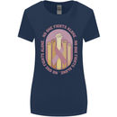 Breast Cancer Awareness Fights Alone Womens Wider Cut T-Shirt Navy Blue