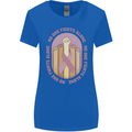 Breast Cancer Awareness Fights Alone Womens Wider Cut T-Shirt Royal Blue
