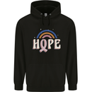 Breast Cancer Awareness Hope Childrens Kids Hoodie Black