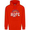 Breast Cancer Awareness Hope Childrens Kids Hoodie Bright Red