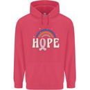 Breast Cancer Awareness Hope Childrens Kids Hoodie Heliconia