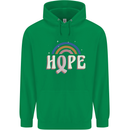 Breast Cancer Awareness Hope Childrens Kids Hoodie Irish Green