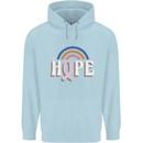 Breast Cancer Awareness Hope Childrens Kids Hoodie Light Blue