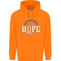 Breast Cancer Awareness Hope Childrens Kids Hoodie Orange