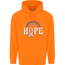 Breast Cancer Awareness Hope Childrens Kids Hoodie Orange