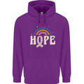 Breast Cancer Awareness Hope Childrens Kids Hoodie Purple