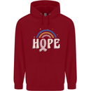 Breast Cancer Awareness Hope Childrens Kids Hoodie Red