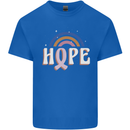 Breast Cancer Awareness Hope Kids T-Shirt Childrens Royal Blue