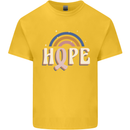 Breast Cancer Awareness Hope Kids T-Shirt Childrens Yellow