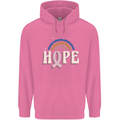 Breast Cancer Awareness Hope Mens 80% Cotton Hoodie Azelea