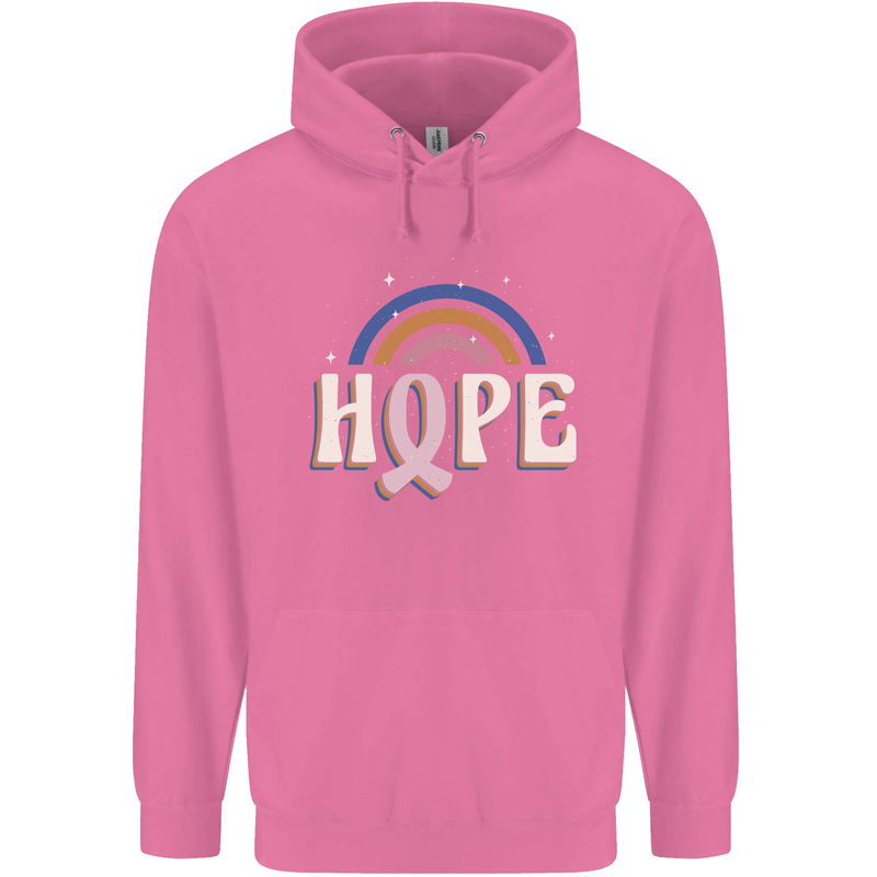 Breast Cancer Awareness Hope Mens 80% Cotton Hoodie Azelea