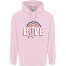 Breast Cancer Awareness Hope Mens 80% Cotton Hoodie Light Pink