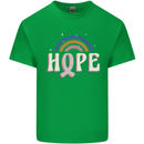 Breast Cancer Awareness Hope Mens Cotton T-Shirt Tee Top Irish Green