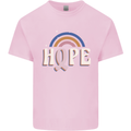 Breast Cancer Awareness Hope Mens Cotton T-Shirt Tee Top Light Pink