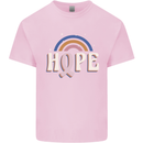 Breast Cancer Awareness Hope Mens Cotton T-Shirt Tee Top Light Pink
