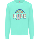 Breast Cancer Awareness Hope Mens Sweatshirt Jumper Peppermint