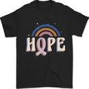 Breast Cancer Awareness Hope Mens T-Shirt 100% Cotton Black