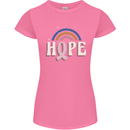 Breast Cancer Awareness Hope Womens Petite Cut T-Shirt Azalea