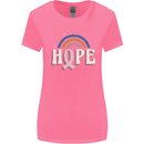 Breast Cancer Awareness Hope Womens Wider Cut T-Shirt Azalea