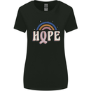 Breast Cancer Awareness Hope Womens Wider Cut T-Shirt Black