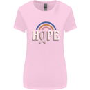 Breast Cancer Awareness Hope Womens Wider Cut T-Shirt Light Pink