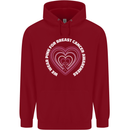 Breast Cancer Awareness I Wear Pink Childrens Kids Hoodie Red