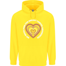 Breast Cancer Awareness I Wear Pink Childrens Kids Hoodie Yellow