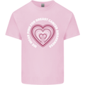 Breast Cancer Awareness I Wear Pink Kids T-Shirt Childrens Light Pink
