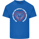Breast Cancer Awareness I Wear Pink Kids T-Shirt Childrens Royal Blue