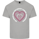 Breast Cancer Awareness I Wear Pink Kids T-Shirt Childrens Sports Grey