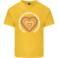Breast Cancer Awareness I Wear Pink Kids T-Shirt Childrens Yellow
