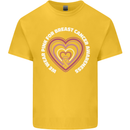 Breast Cancer Awareness I Wear Pink Kids T-Shirt Childrens Yellow