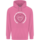 Breast Cancer Awareness I Wear Pink Mens 80% Cotton Hoodie Azelea