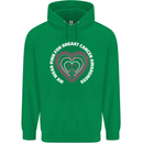 Breast Cancer Awareness I Wear Pink Mens 80% Cotton Hoodie Irish Green