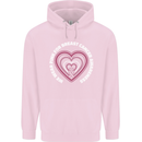 Breast Cancer Awareness I Wear Pink Mens 80% Cotton Hoodie Light Pink