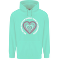 Breast Cancer Awareness I Wear Pink Mens 80% Cotton Hoodie Peppermint