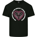 Breast Cancer Awareness I Wear Pink Mens Cotton T-Shirt Tee Top Black