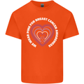 Breast Cancer Awareness I Wear Pink Mens Cotton T-Shirt Tee Top Orange